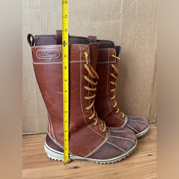 LL Bean All-Weather Bar Harbor Boots 6 Women’s Snow Boot Insulated Tall Leather - Picture 12 of 12